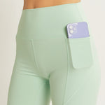 Love Tree High Waist Seam Detail Active Shorts - All Mine Now Clothing