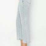 RISEN Full Size Mid Rise Cropped Flare Jeans - All Mine Now Clothing