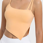 Millennia Slit Asymmetrical Neck Active Cami - All Mine Now Clothing