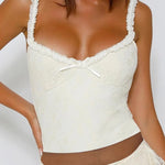 Chic Bow Frill Lace Cami