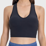 Millennia Scoop Neck Wide Strap Active Tank - All Mine Now Clothing