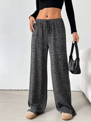 Tied Striped Wide Leg Pants - All Mine Now Clothing