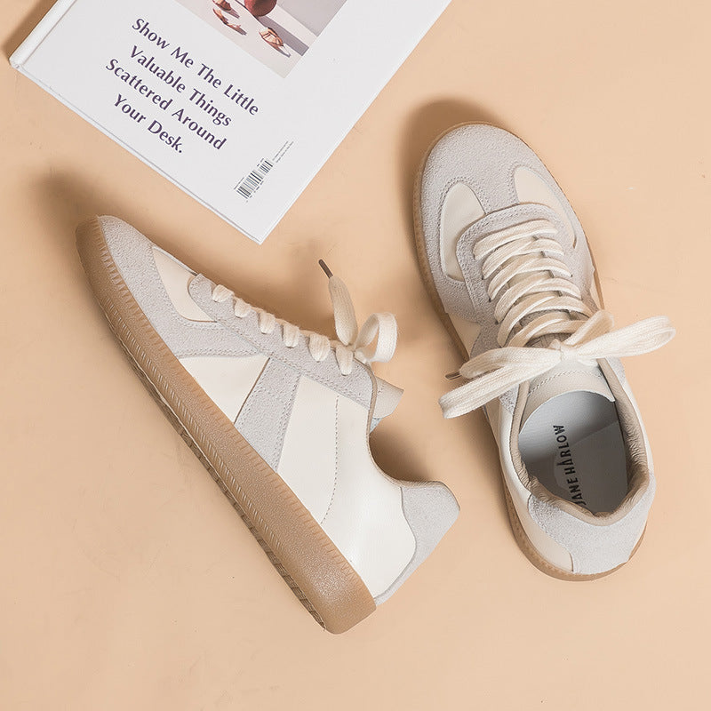 Lace Up Round Toe Sneakers - All Mine Now Clothing