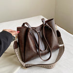 PU Leather Large Tote Bag - All Mine Now Clothing