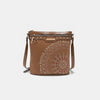 Nicole Lee USA Metallic Stitching Embroidery Inlaid Rhinestone Crossbody Bag - All Mine Now Clothing