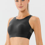 Round Neck Wide Strap Active Bra - All Mine Now Clothing