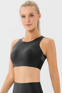 Round Neck Wide Strap Active Bra - All Mine Now Clothing