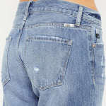 Kancan Mid Rise Distressed Straight Jeans - All Mine Now Clothing