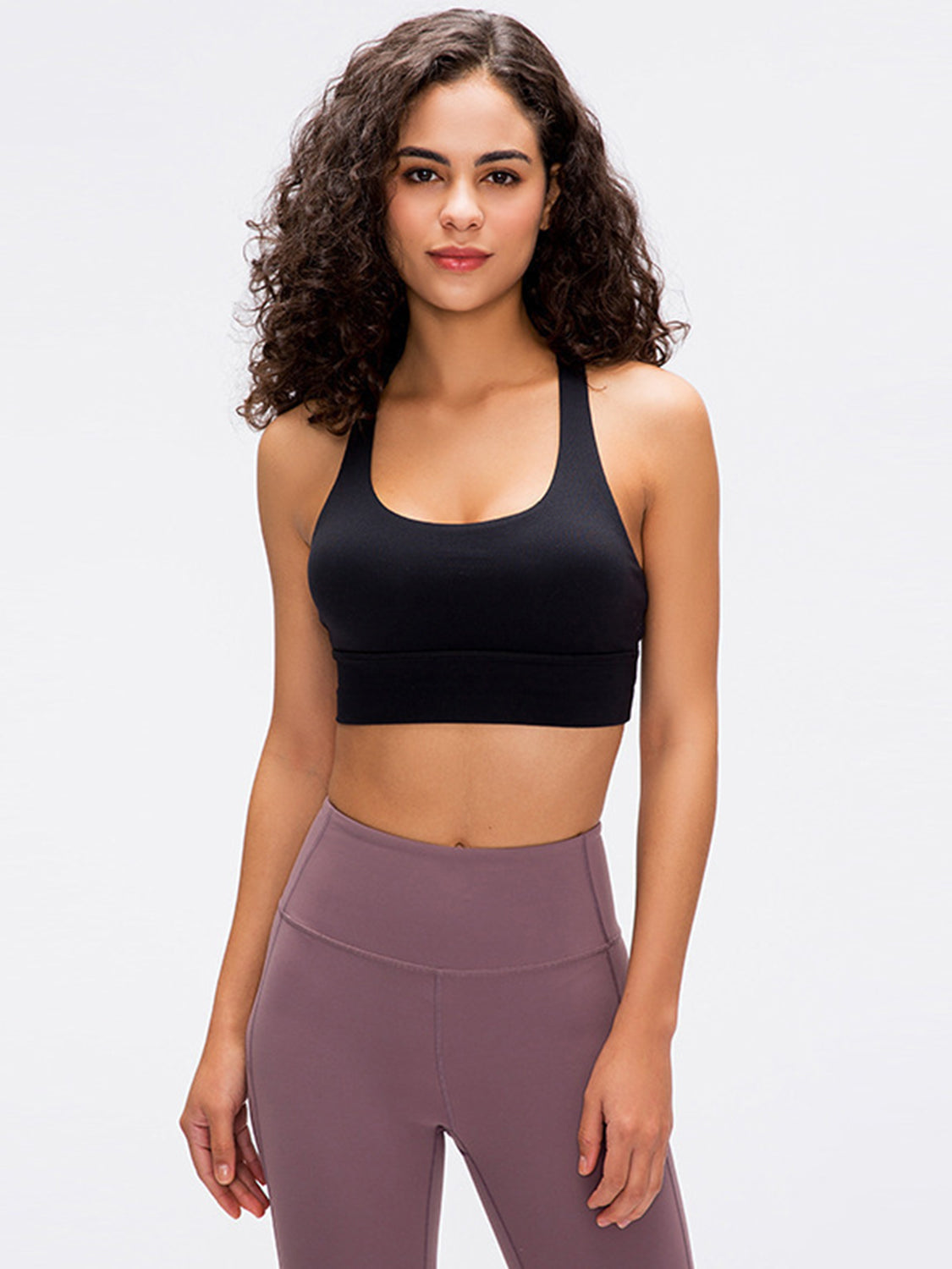 Millennia Crisscross Scoop Neck Active Tank - All Mine Now Clothing