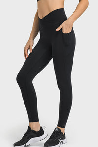 Millennia V-Waist Yoga Leggings with Pockets - All Mine Now Clothing