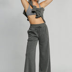 Umgee Full Size Drawstring Wide Leg Pants with Pockets - All Mine Now Clothing