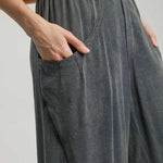 Umgee Elastic Waist Baggy Fit Pants with Pockets - All Mine Now Clothing