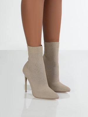 Mesh Point Toe Stiletto Boots - All Mine Now Clothing