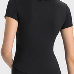 Millennia Notched Short Sleeve Active T-Shirt - All Mine Now Clothing