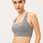 Scoop Neck Long Sports Bra - All Mine Now Clothing