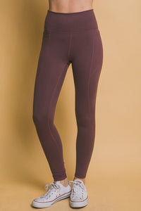 Love Tree High Waist Leggings with Side Pockets Trendsi