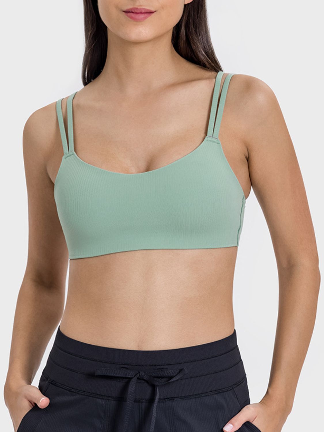 Millennia Scoop Neck Double Strap Active Cami - All Mine Now Clothing