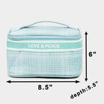 Fame Love & Peace Striped Handle Bag - All Mine Now Clothing