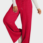 Drawstring Elastic Waist Wide Leg Pants - All Mine Now Clothing