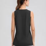 Slit Round Neck Tank - All Mine Now Clothing