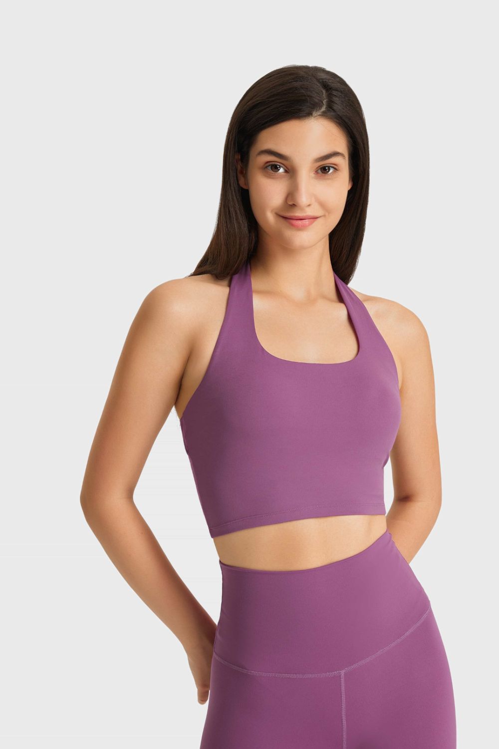 Millennia Breathable Halter Neck Sports Bra - All Mine Now Clothing