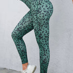 Leopard Print Wide Waistband Leggings - All Mine Now Clothing