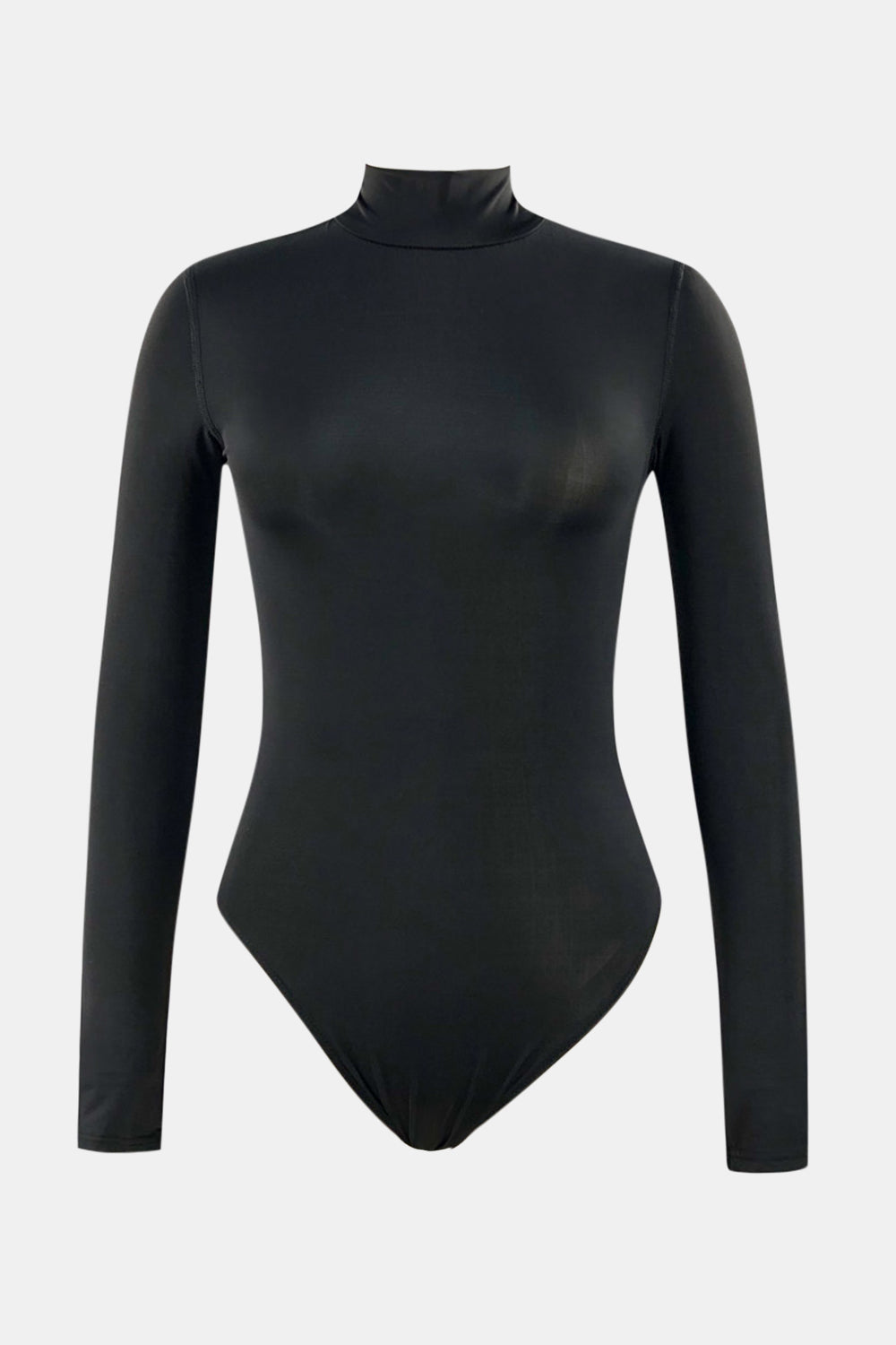 Mock Neck Long Sleeve One-Piece Swimwear - All Mine Now Clothing