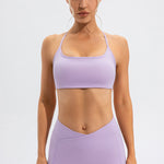 Crisscross Spaghetti Strap Active Cami - All Mine Now Clothing