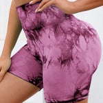 Tie-Dye High Waist Active Shorts - All Mine Now Clothing