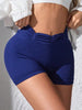 Ruched High Waist Active Shorts - All Mine Now Clothing