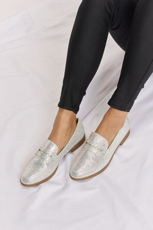 Forever Link Rhinestone Point Toe Loafers - All Mine Now Clothing