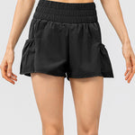 Elastic Waist Pocketed Active Shorts - All Mine Now Clothing