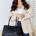 David Jones Structured Leather Handbag - All Mine Now Clothing