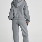 Dropped Shoulder Hooded Top and Pants Active Set - All Mine Now Clothing