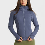 Millennia Zip Up Seam Detail Hooded Sports Jacket - All Mine Now Clothing