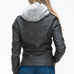 YMI Removable Faux Layered Multi-Pocket Jacket with Fuzzy Hood - All Mine Now Clothing