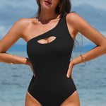 Cutout One Shoulder Sleeveless One-Piece Swimwear - All Mine Now Clothing