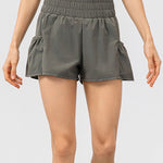 Elastic Waist Pocketed Active Shorts - All Mine Now Clothing