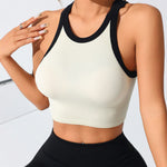 Contrast Trim Round Neck Active Tank - All Mine Now Clothing