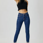 RISEN Full Size Embellished Mid Rise Crop Skinny Jeans - All Mine Now Clothing