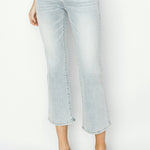 RISEN Full Size Mid Rise Cropped Flare Jeans - All Mine Now Clothing