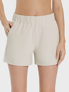 Millennia Elastic Waist Active Shorts - All Mine Now Clothing