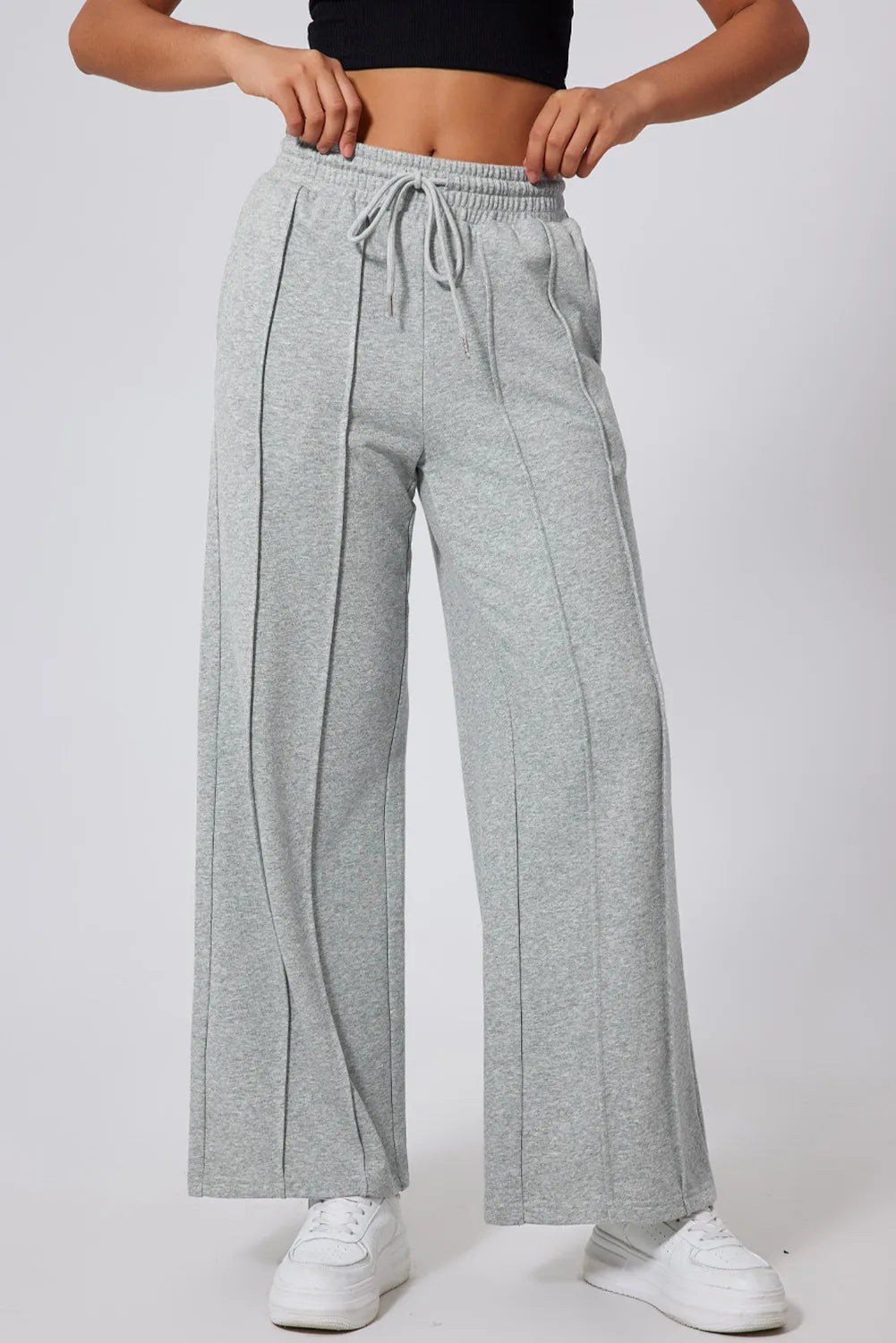 Drawstring Wide Leg Active Pants - All Mine Now Clothing