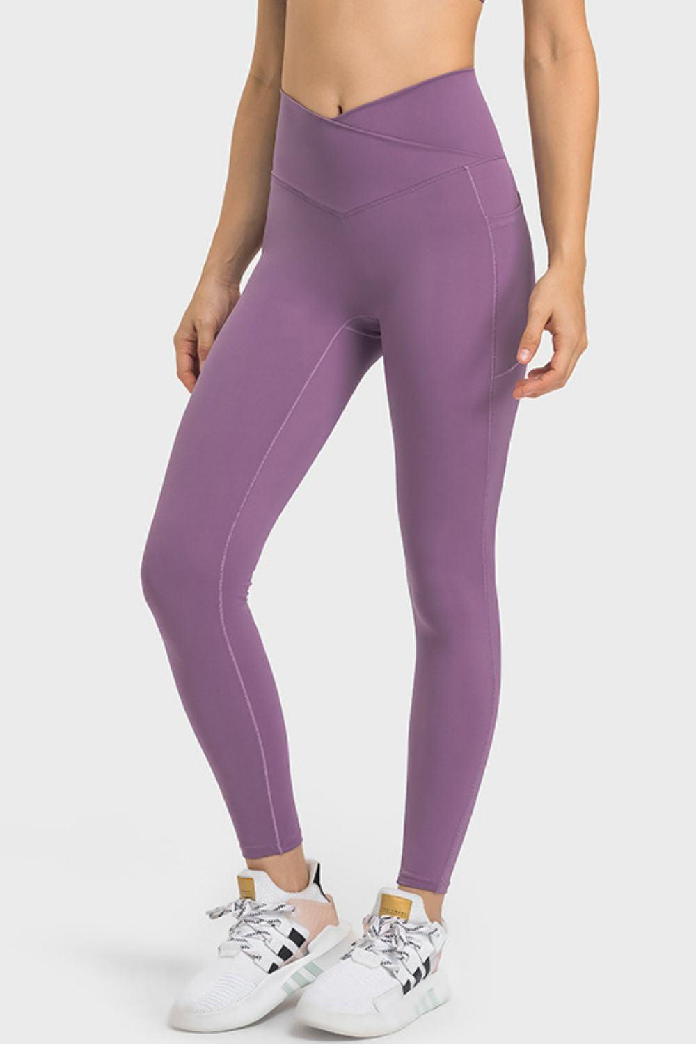 Millennia V-Waist Yoga Leggings with Pockets - All Mine Now Clothing