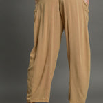 Umgee Elastic Waist Baggy Fit Pants with Pockets - All Mine Now Clothing