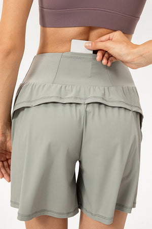 Pocketed Elastic Waist Active Shorts - All Mine Now Clothing