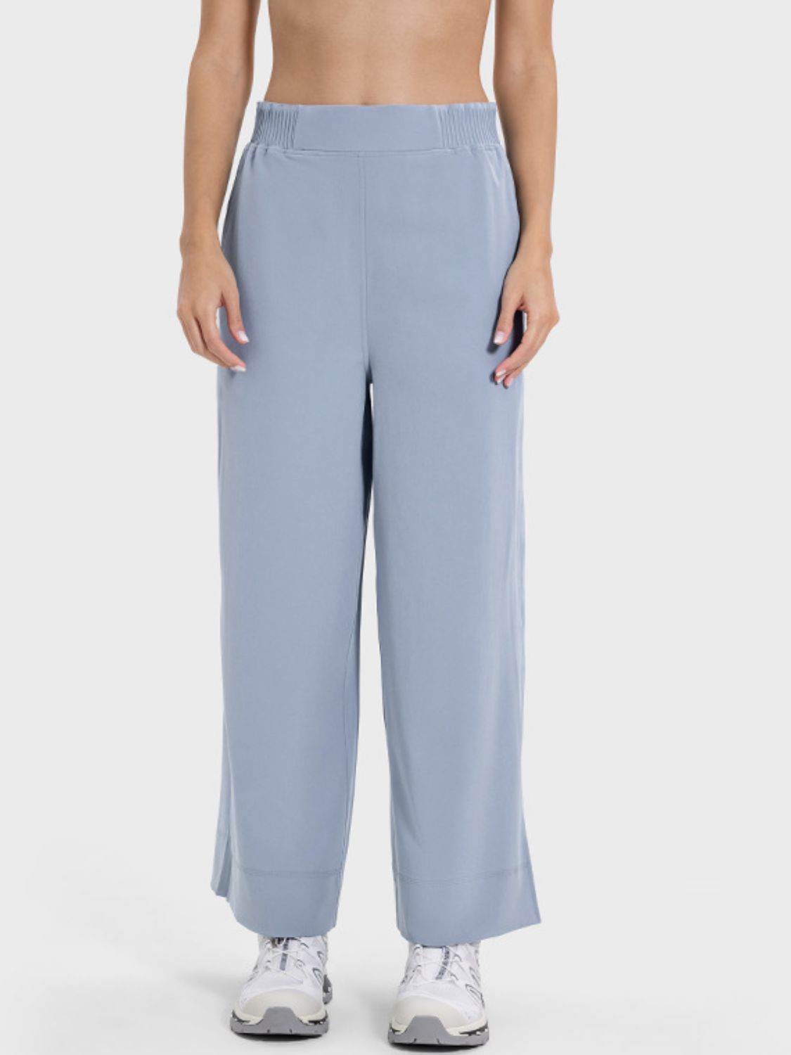 Millennia Slit Wide Leg Active Pants - All Mine Now Clothing