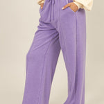 HYFVE Drawstring High Rise Wide Leg Pants Trendsi