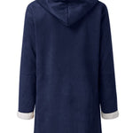 Full Size Pocketed Long Sleeve Hooded Toggle Jacket - All Mine Now Clothing