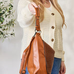 SHOMICO Weaved Vegan Leather Handbag - All Mine Now Clothing